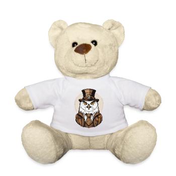 Snowy Owl - Teddy Bear - white - Front