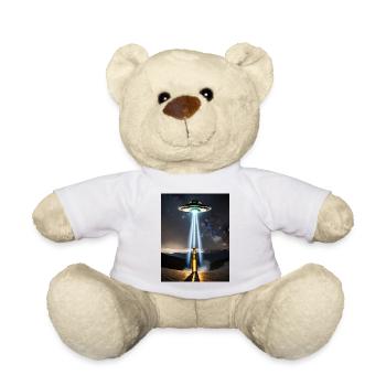 alien entführung bier wortspiel ich will beerlieve - Teddy - Weiß - Vorne