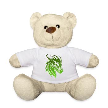 Fantasy Dragon Anime Dragon Head Reptile mythique - Nounours - blanc - Devant