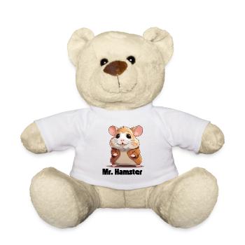 Süßer Hamster mit Jacke - Teddy - Weiß - Vorne