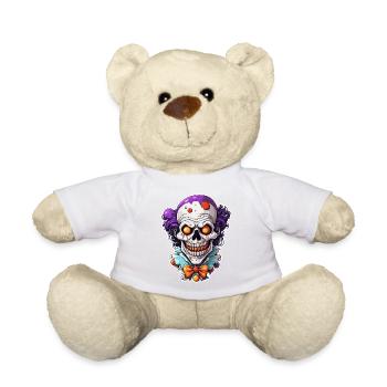Clown / Cirque / Carnaval / Carnaval / Ludique - Nounours - blanc - Devant