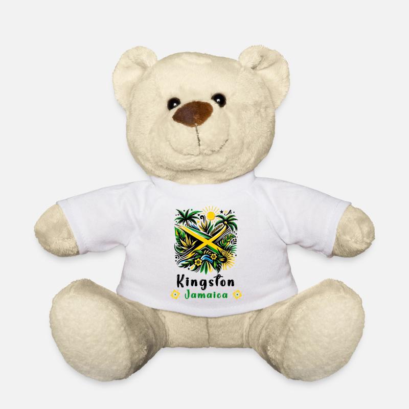 Jamaika Kingston Karibik Design - Teddy - Weiß