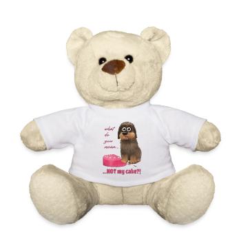 not my cake - Teddy Bear - white - Front