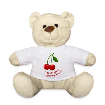I love you cherry much - love you very much 2403-2 - Teddy - Weiß - Vorne