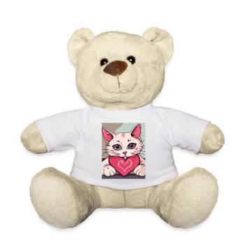 Love Hurts - Cat - Teddy - Weiß - Vorne