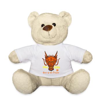 Geburtstagsdrachen 1964-2024 - Teddy - Weiß - Vorne