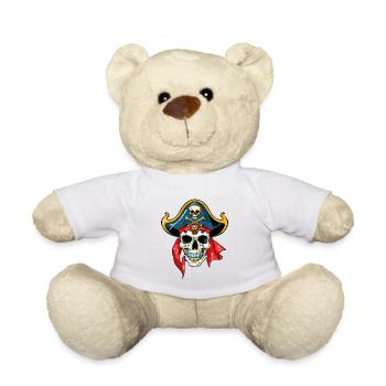Totenkopf Pirat - Teddy - Weiß - Vorne