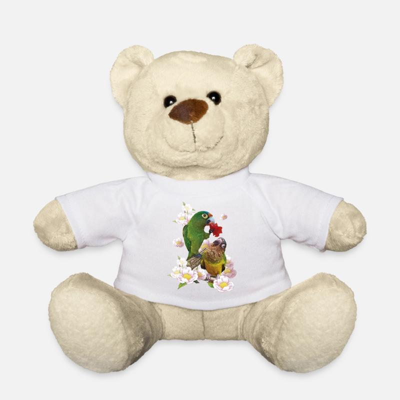 The Dirty-Faced Parrot - Teddy Bear - white