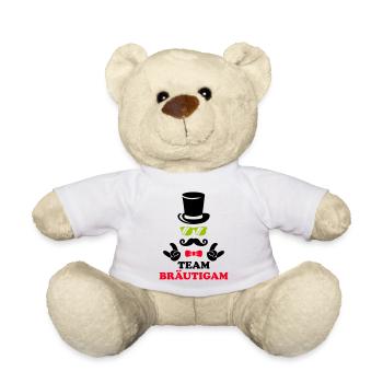 Team Groom - Teddy Bear - white - Front