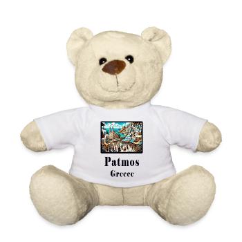 Patmos Griechenland Urlaubsinsel Strand Griechisch - Teddy - Weiß - Vorne