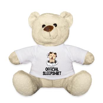 Funny Saying Picture Funny Humor Gift Idea - Teddy Bear - white - Front