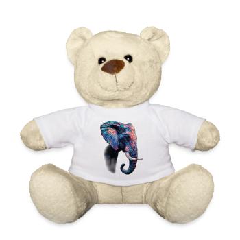 Éléphant - Nounours - blanc - Devant