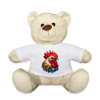 Rooster Hen - Teddy Bear - white - Front
