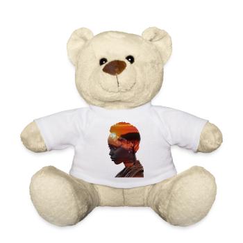 Afrikanische Frau - Teddy - Weiß - Vorne