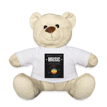 Liebe zur Musik Schallplatten - Teddy - Weiß - Vorne