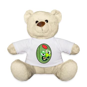 OLIVES VERTES POIVRONS DE DESSIN ANIMÉ - Nounours - blanc - Devant