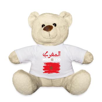 maroc design carte du maroc ,carte du maroc - Nounours - blanc - Devant