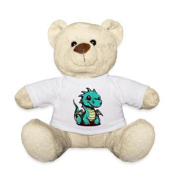 Dragon - Teddy Bear - white - Front