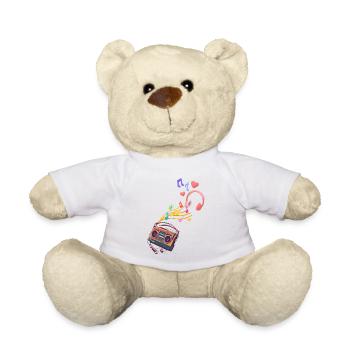 Walkman musique - Nounours - blanc - Devant