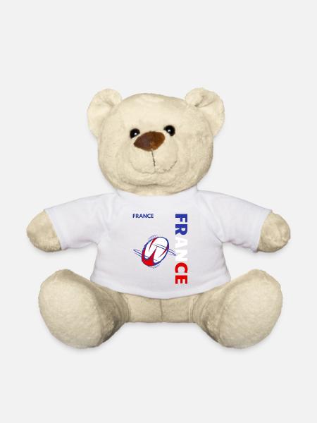 france rugby design,rugby france ,france - Nounours - blanc
