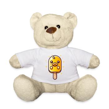 niedliches Kücken-Eis-Motiv für den Sommer - Teddy - Weiß - Vorne