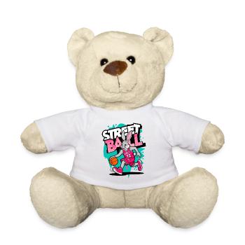Basketball Hase - Teddy - Weiß - Vorne