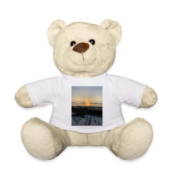 Sonnenuntergang am Strand - Teddy - Weiß - Vorne