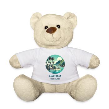 Parotonga Cook Islands sea palm trees - Teddy Bear - white - Front