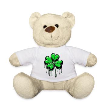 Four-leaf clover - Teddy Bear - white - Front