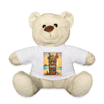Tiki Statue - Nounours - blanc - Devant