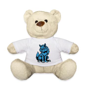 wolf comic tier - Teddy - Weiß - Vorne