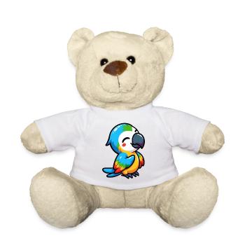 Perroquet - Nounours - blanc - Devant