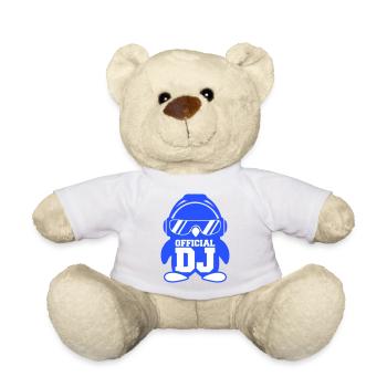 Pinguin Official DJ Vogel Party Club Musik Feiern - Teddy - Weiß - Vorne
