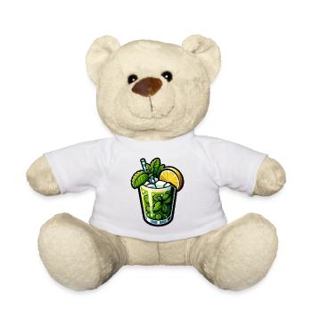 Mojito Cocktail Rum Limette Minze - Teddy - Weiß - Vorne
