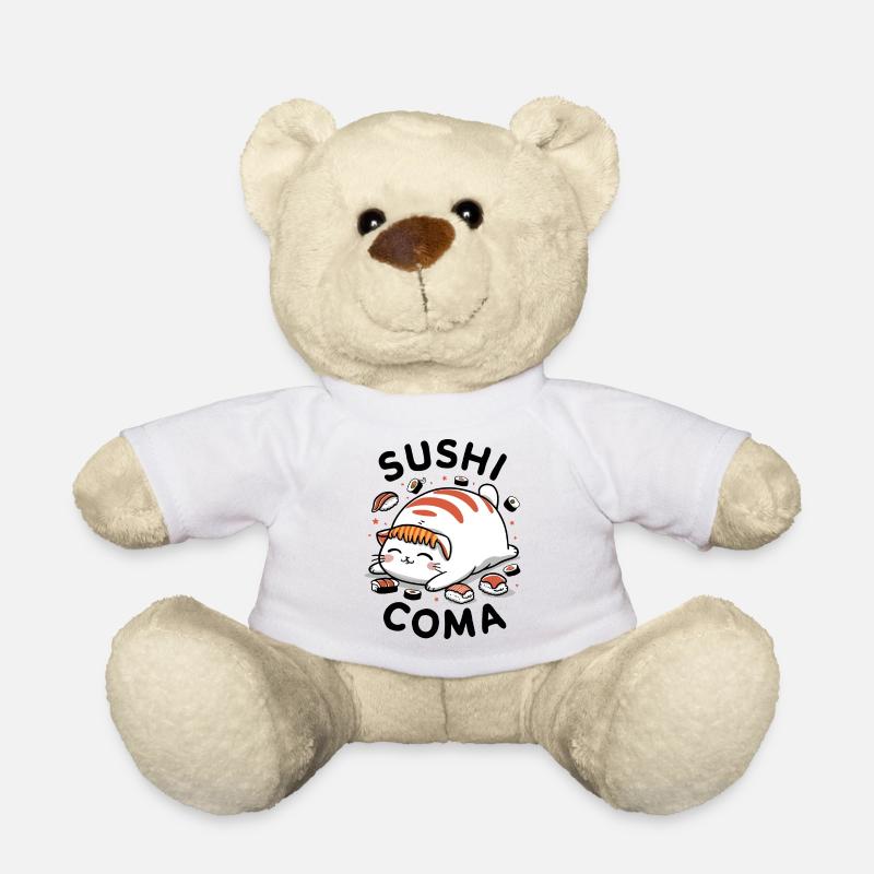 Sushi-Katze - Teddy - Weiß