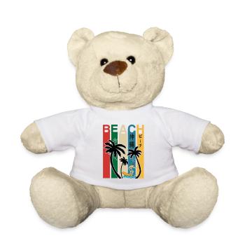 Okinawa Japon Plage Fun - Nounours - blanc - Devant