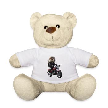 Herisson motard - Nounours - blanc - Devant