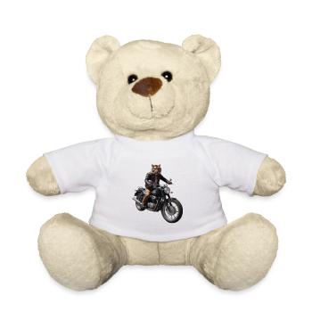 Tigre motard - Nounours - blanc - Devant