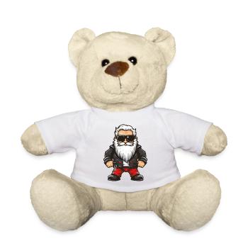 Père Noël cool - Nounours - blanc - Devant