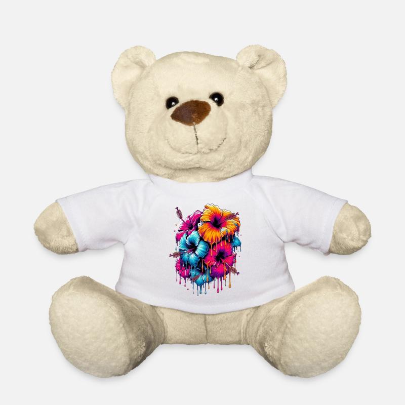 Hibiskusblüten - Teddy - Weiß