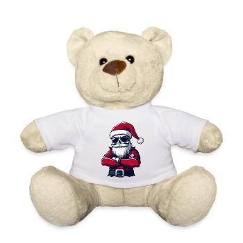 Santa Claus Skull - Teddy Bear - white - Front