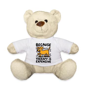 Labrador love heals everything - Teddy Bear - white - Front