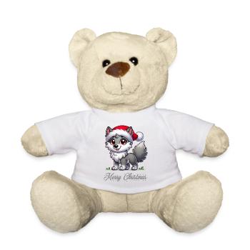 Loup Joyeux Noël - Nounours - blanc - Devant
