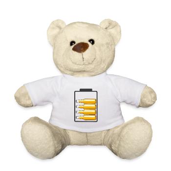 Bier Akku - Teddy - Weiß - Vorne