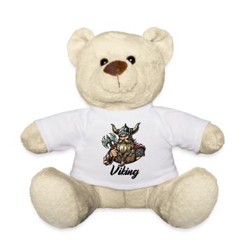 Wikinger Krieger - Teddy - Weiß - Vorne
