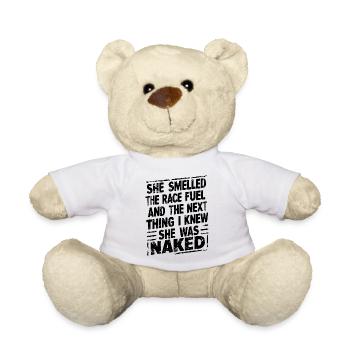 Racing and adrenaline - Teddy Bear - white - Front
