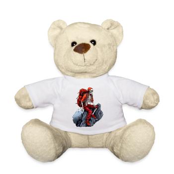 Skelette Bergsteiger / Wandern Skelett - Teddy - Weiß - Vorne
