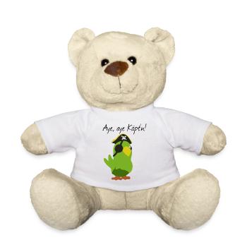 Piraten Papagei - Teddy - Weiß - Vorne
