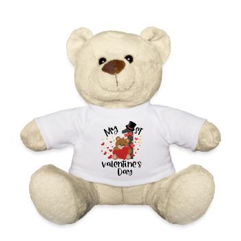 xoxo love you amore Blumen Frauen Valentinstag 14 - Teddy - Weiß - Vorne