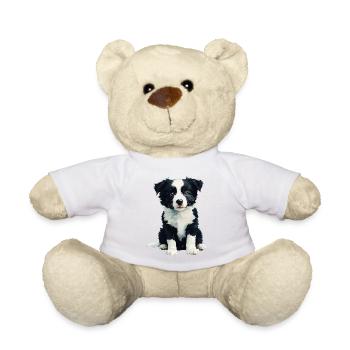 Border Collie Baby - Teddy - Weiß - Vorne